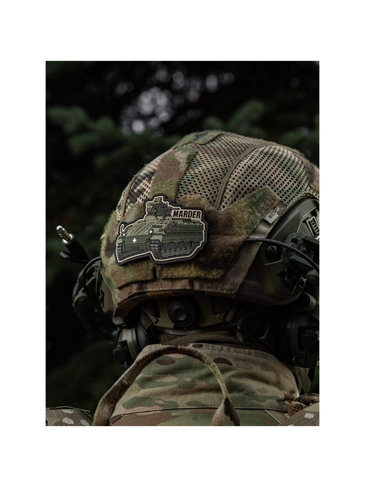 M-TAC Naszywka Rzep Marder PVC Morale Patch Wóz Bojowy Oliwkowy