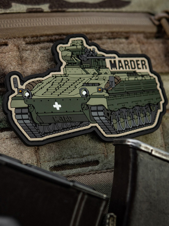 M-TAC Naszywka Rzep Marder PVC Morale Patch Wóz Bojowy Oliwkowy