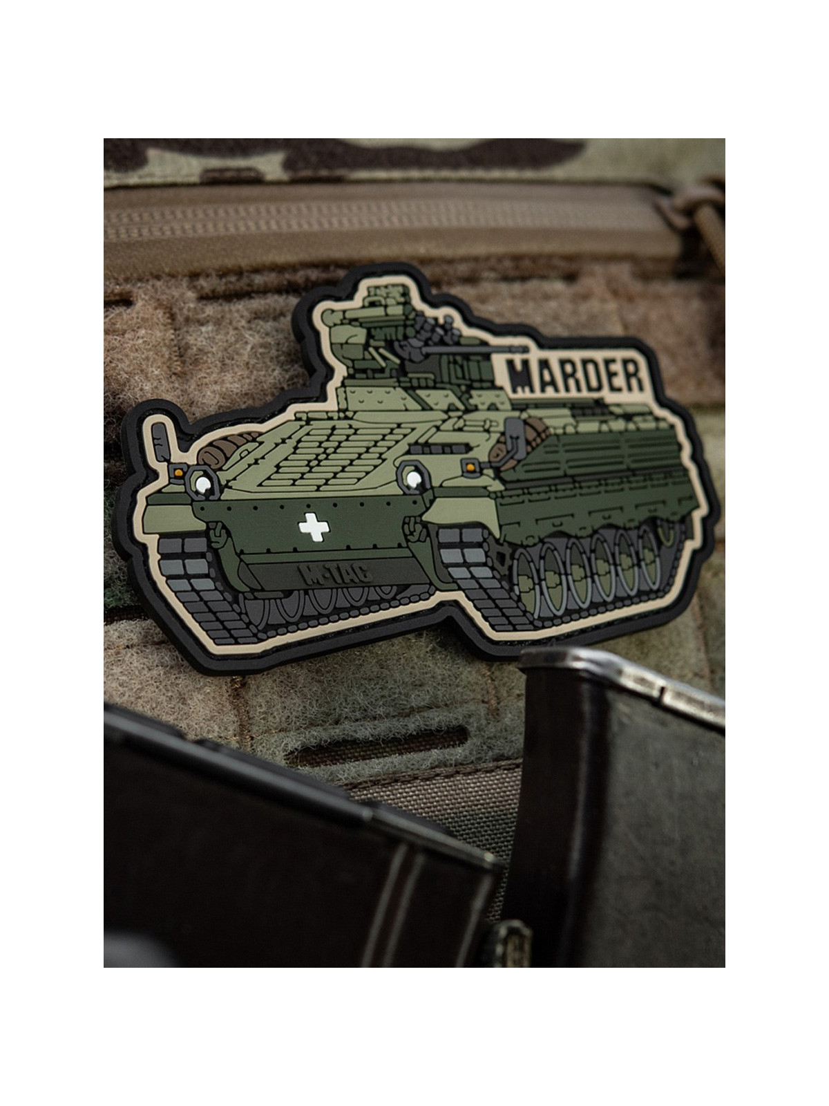 M-TAC Naszywka Rzep Marder PVC Morale Patch Wóz Bojowy Oliwkowy