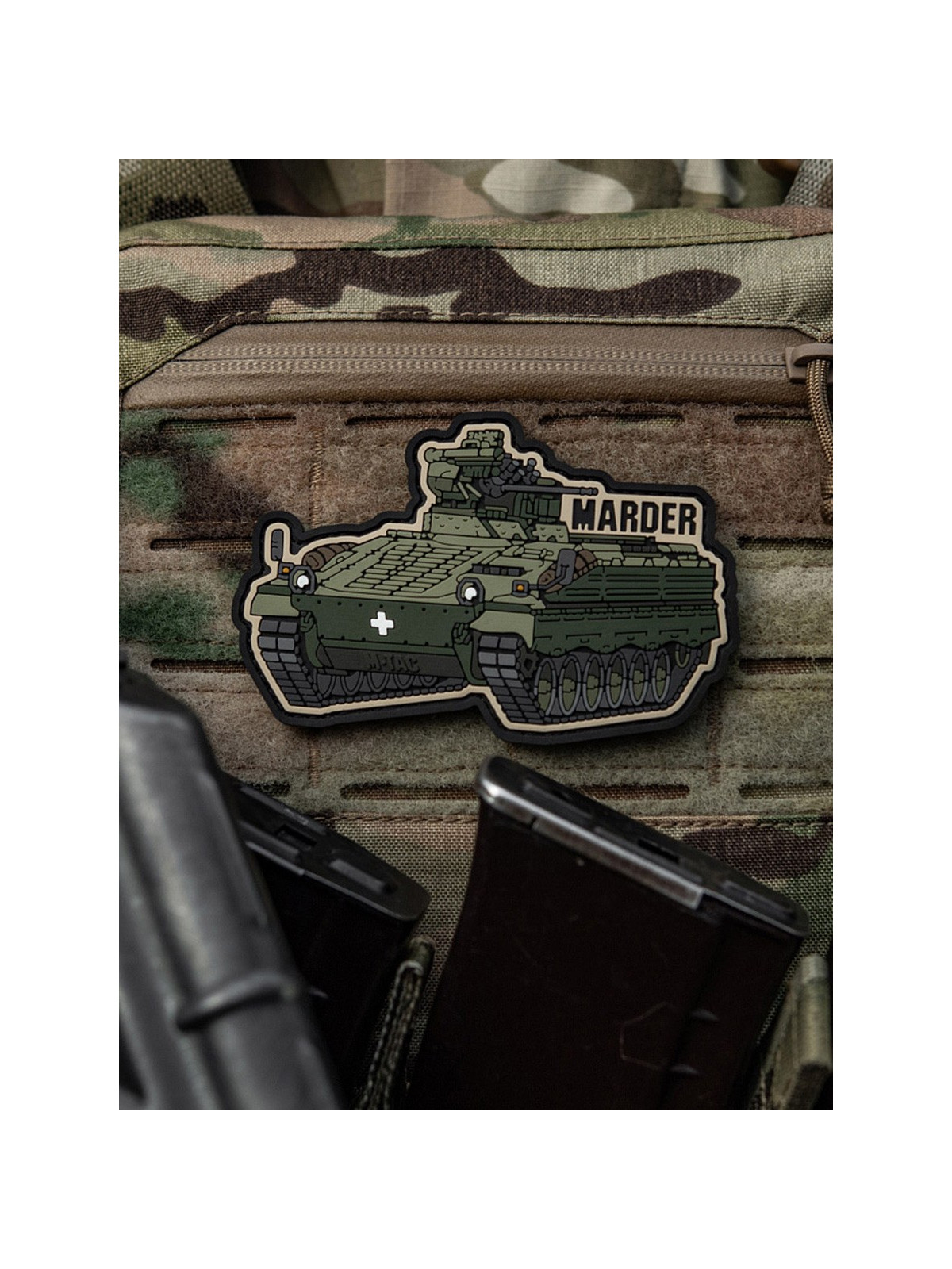 M-TAC Naszywka Rzep Marder PVC Morale Patch Wóz Bojowy Oliwkowy