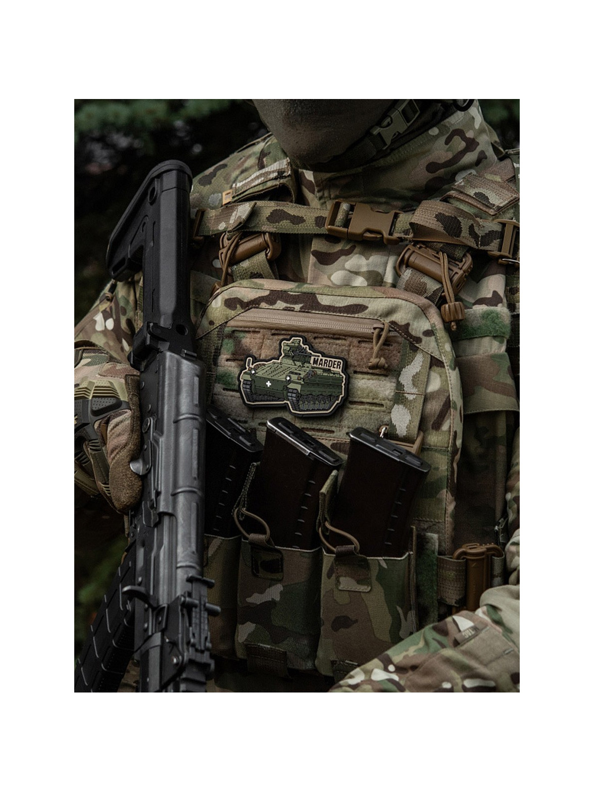 M-TAC Naszywka Rzep Marder PVC Morale Patch Wóz Bojowy Oliwkowy