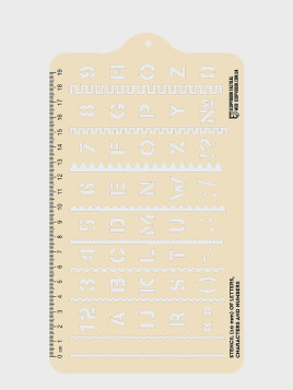 M-TAC Linijka Stencil Symbole NATO Ecopybook