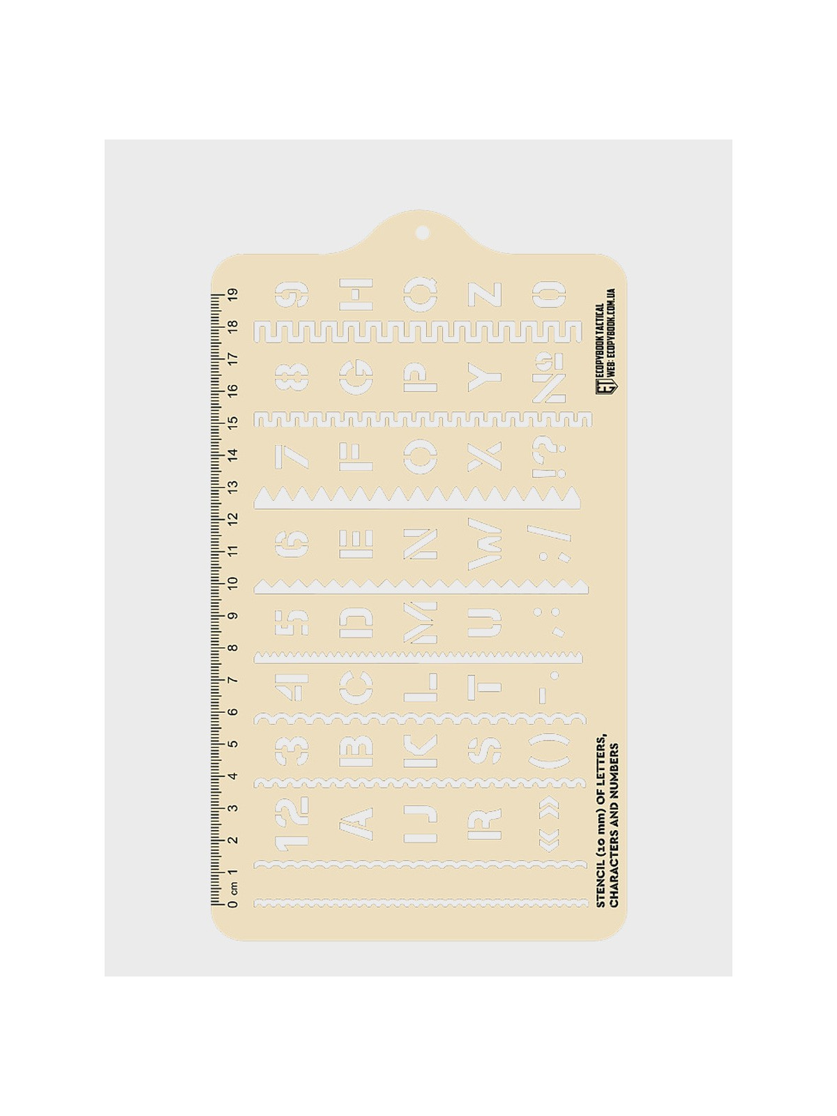 M-TAC Linijka Stencil Symbole NATO Ecopybook
