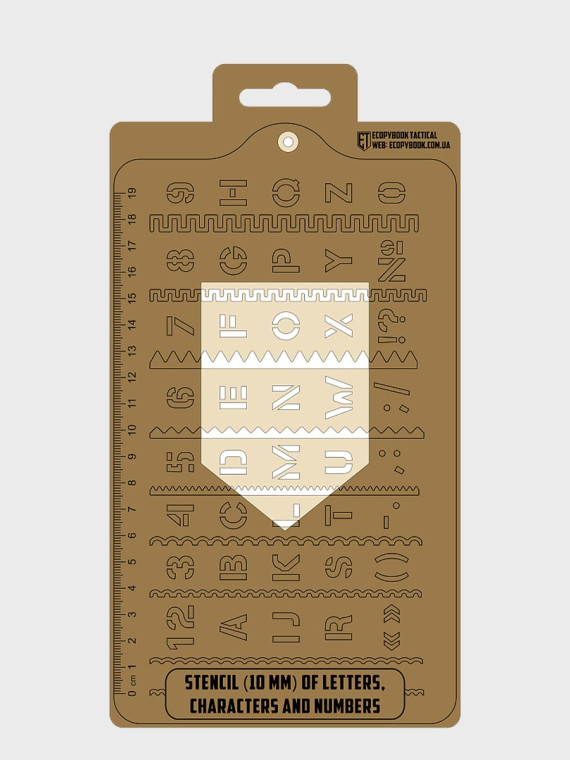 M-TAC Linijka Stencil Symbole NATO Ecopybook
