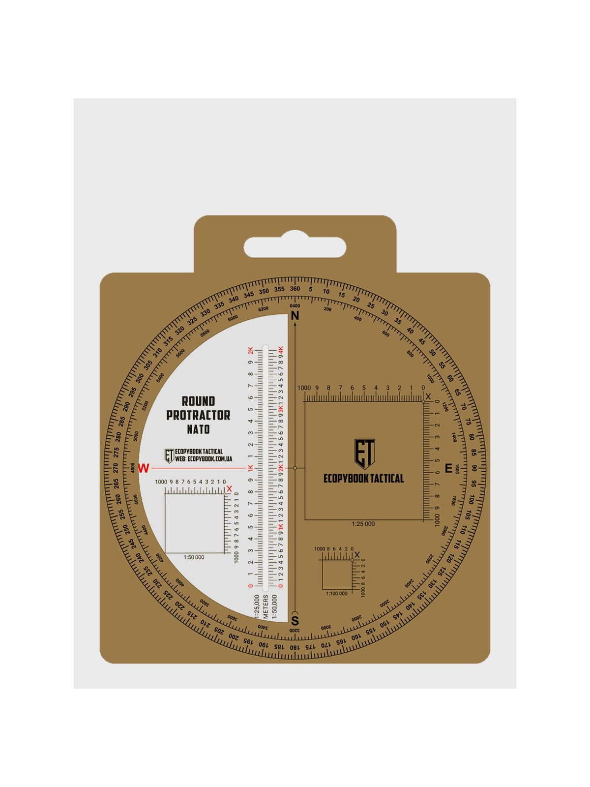 M-TAC Linijka Protractor 130mm NATO Ecopybook