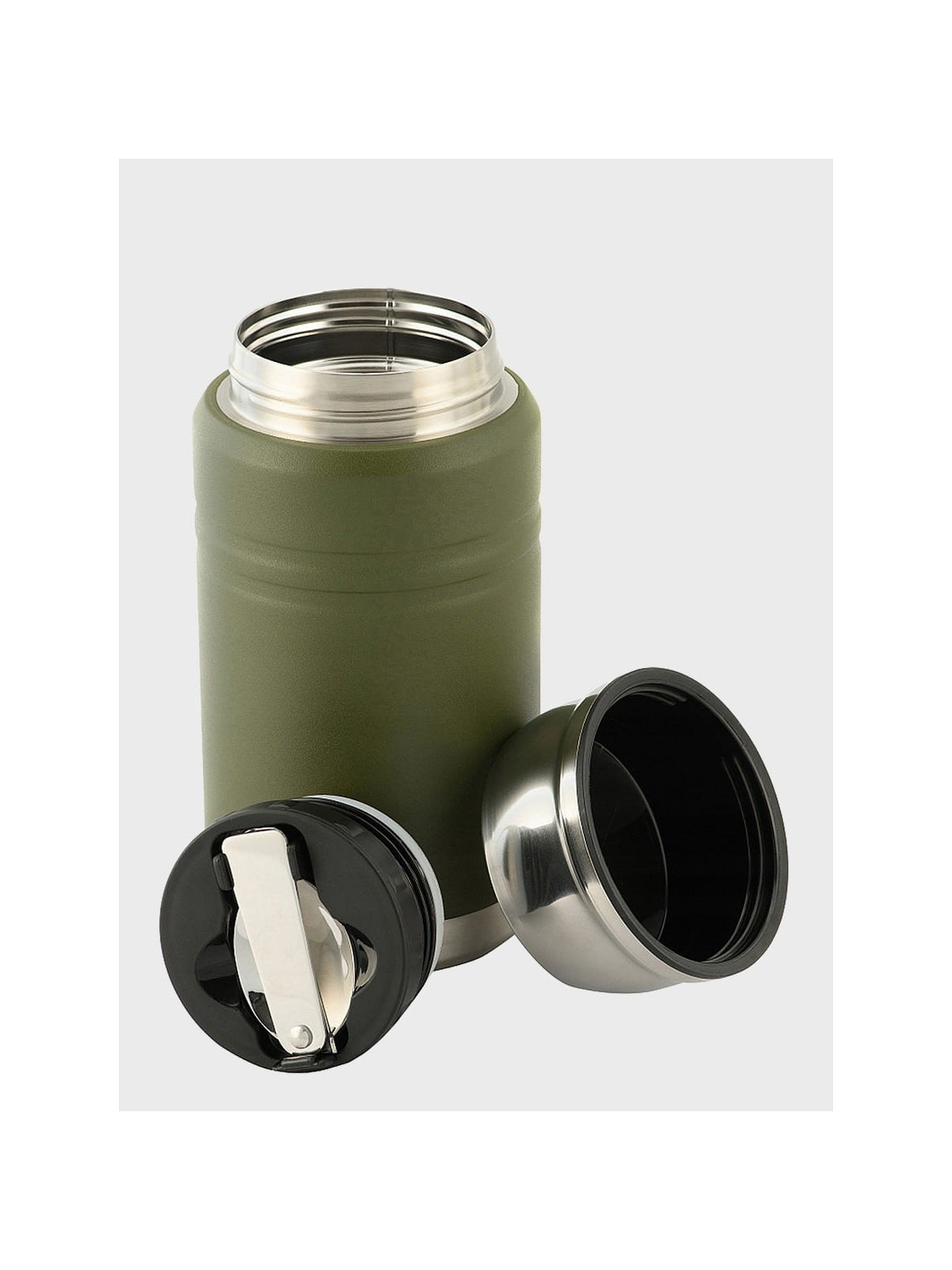 M-TAC TERMOS OBIADOWY Z ŁYŻKĄ TURYSTYCZNY 750 ML OLIWKOWY