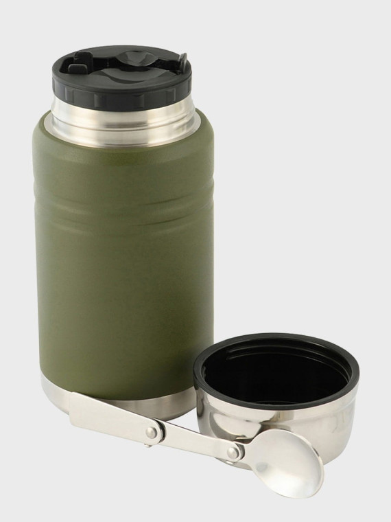 M-TAC TERMOS OBIADOWY Z ŁYŻKĄ TURYSTYCZNY 750 ML OLIWKOWY