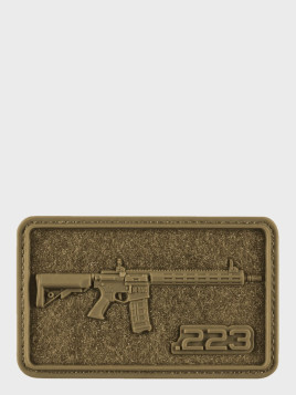 M-TAC Naszywka na rzep Emblemat 3D Karabin AR-15 Velcro PVC Coyote