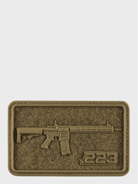 M-TAC Naszywka na rzep Emblemat 3D Karabin AR-15 Velcro PVC Coyote