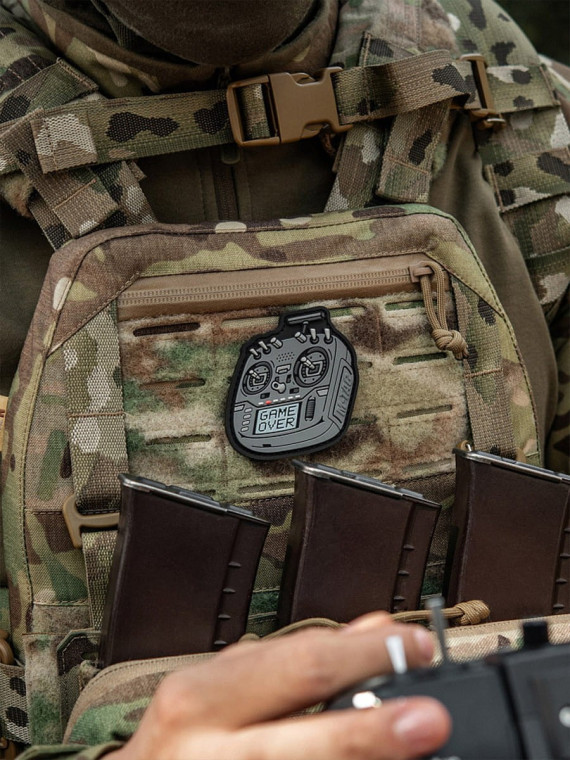 M-TAC Naszywka na rzep Emblemat 3D Pilot FPV PVC Szara