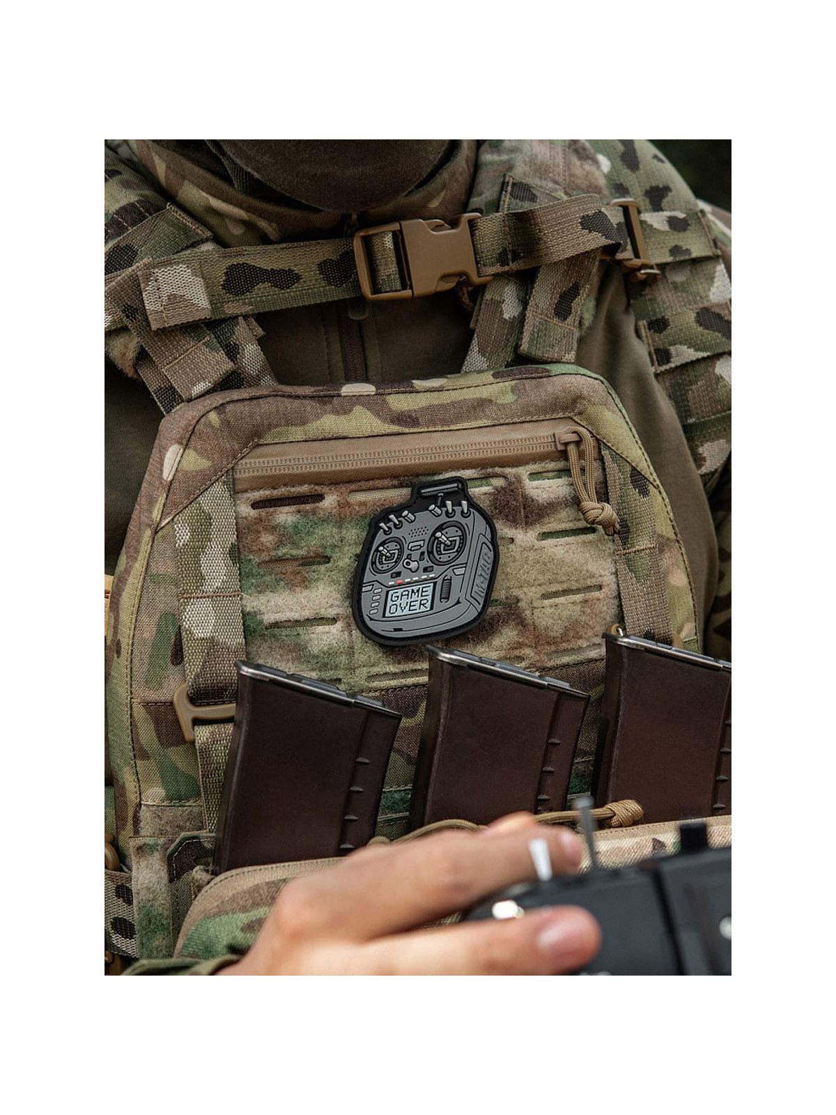 M-TAC Naszywka na rzep Emblemat 3D Pilot FPV PVC Szara