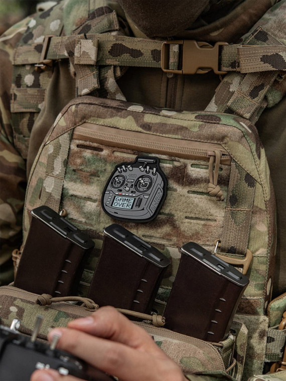 M-TAC Naszywka na rzep Emblemat 3D Pilot FPV PVC Szara