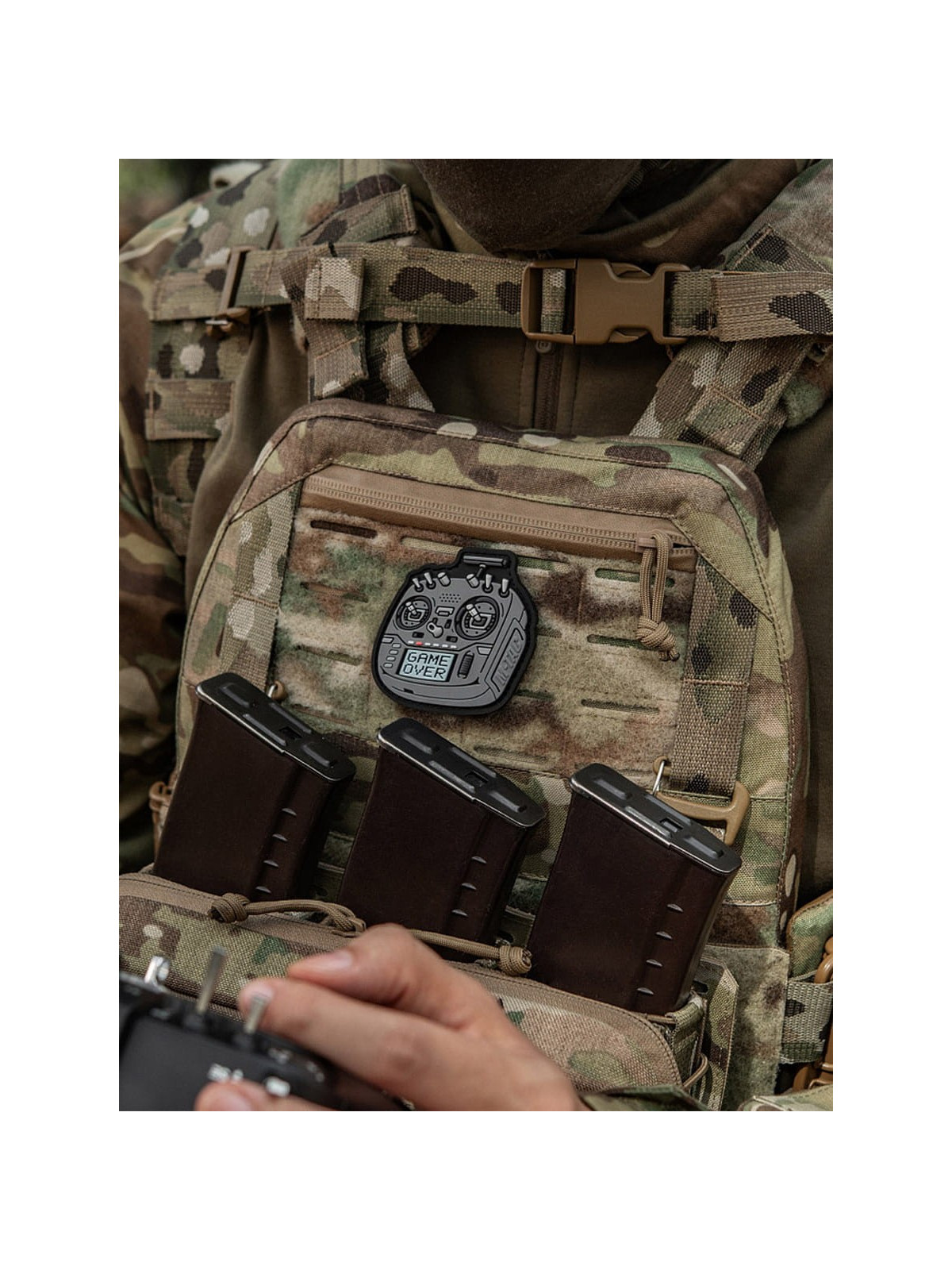M-TAC Naszywka na rzep Emblemat 3D Pilot FPV PVC Szara