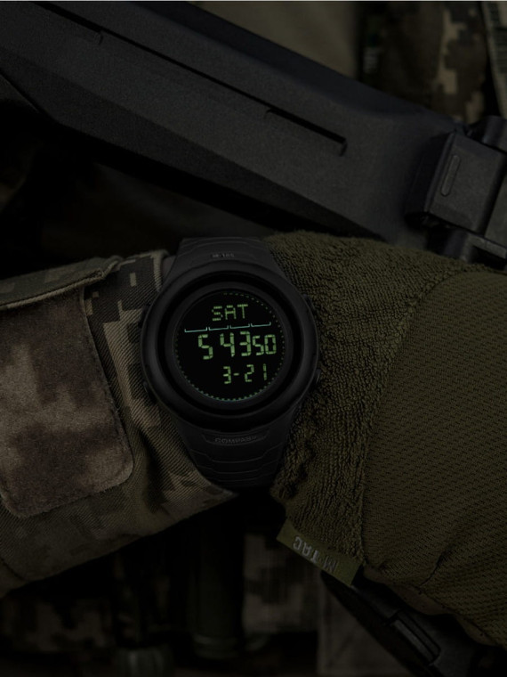 M-TAC ZEGAREK TAKTYCZNY 2166 WIELOFUNKCYJNY CZARNY