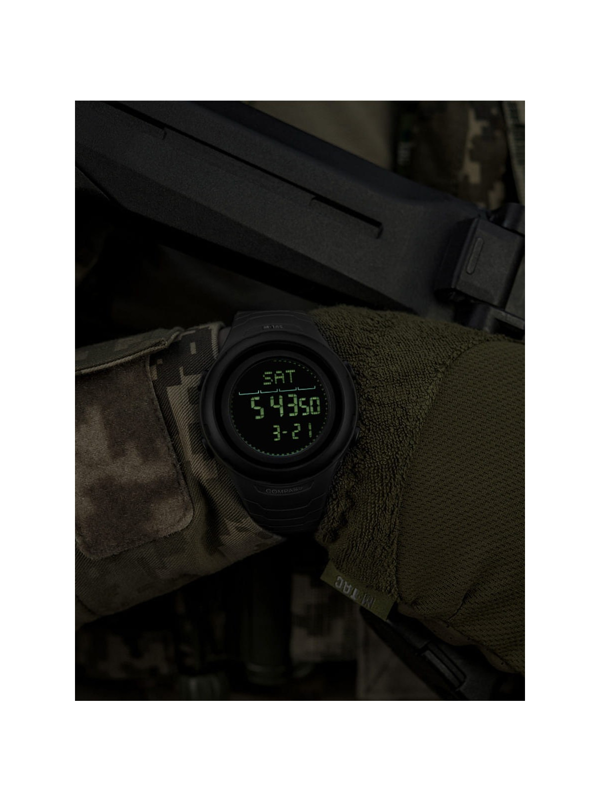 M-TAC ZEGAREK TAKTYCZNY 2166 WIELOFUNKCYJNY CZARNY
