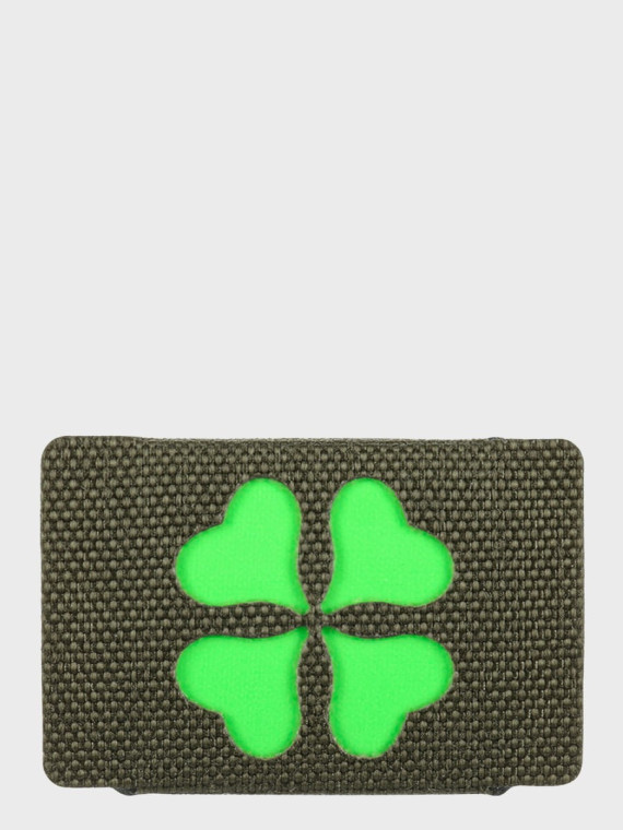 M-TAC Naszywka koniczyna czterolistna MOLLE cordura laser cut fluorescencyjna oliwkowa