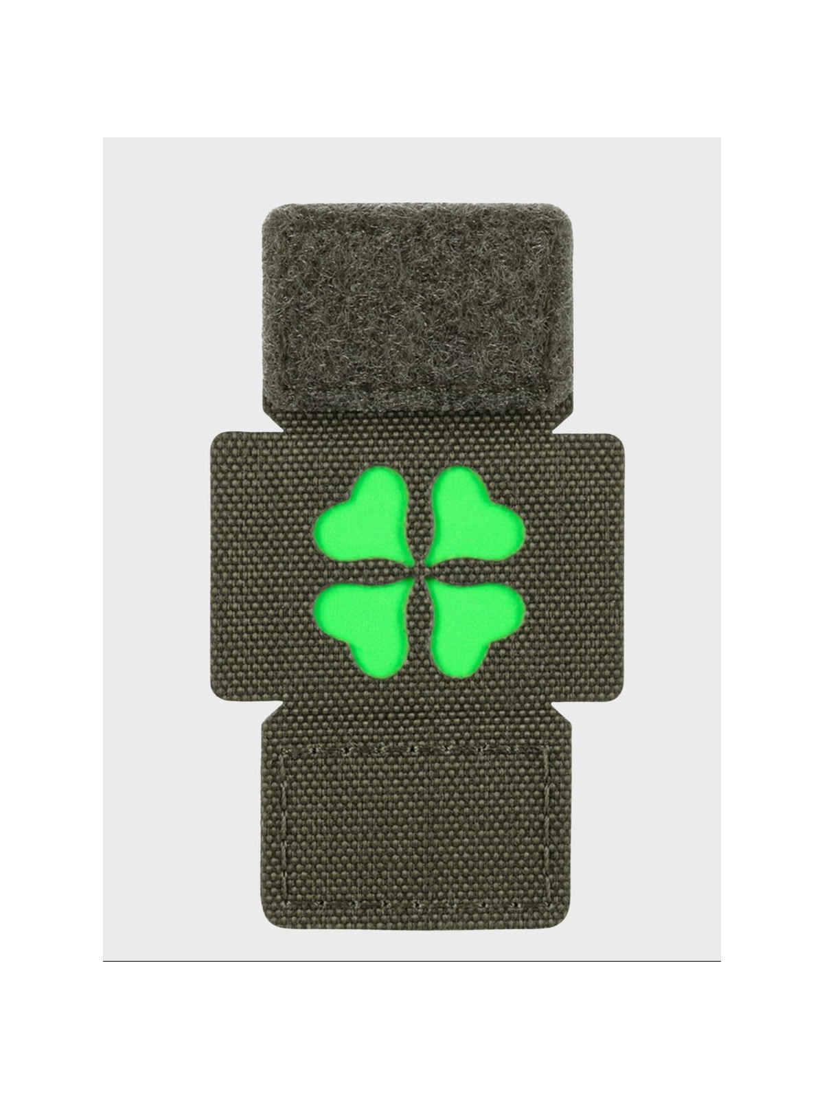 M-TAC Naszywka koniczyna czterolistna MOLLE cordura laser cut fluorescencyjna oliwkowa