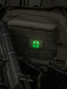 M-TAC Naszywka koniczyna czterolistna MOLLE cordura laser cut fluorescencyjna oliwkowa