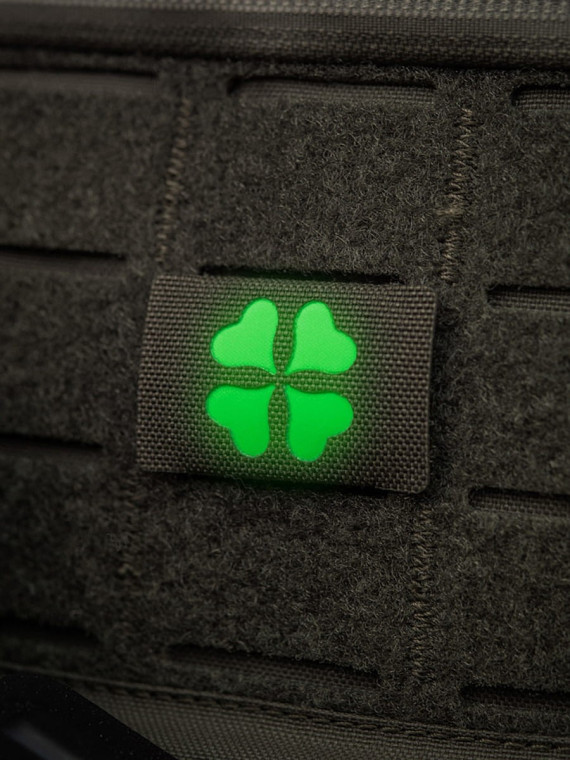 M-TAC Naszywka koniczyna czterolistna MOLLE cordura laser cut fluorescencyjna oliwkowa