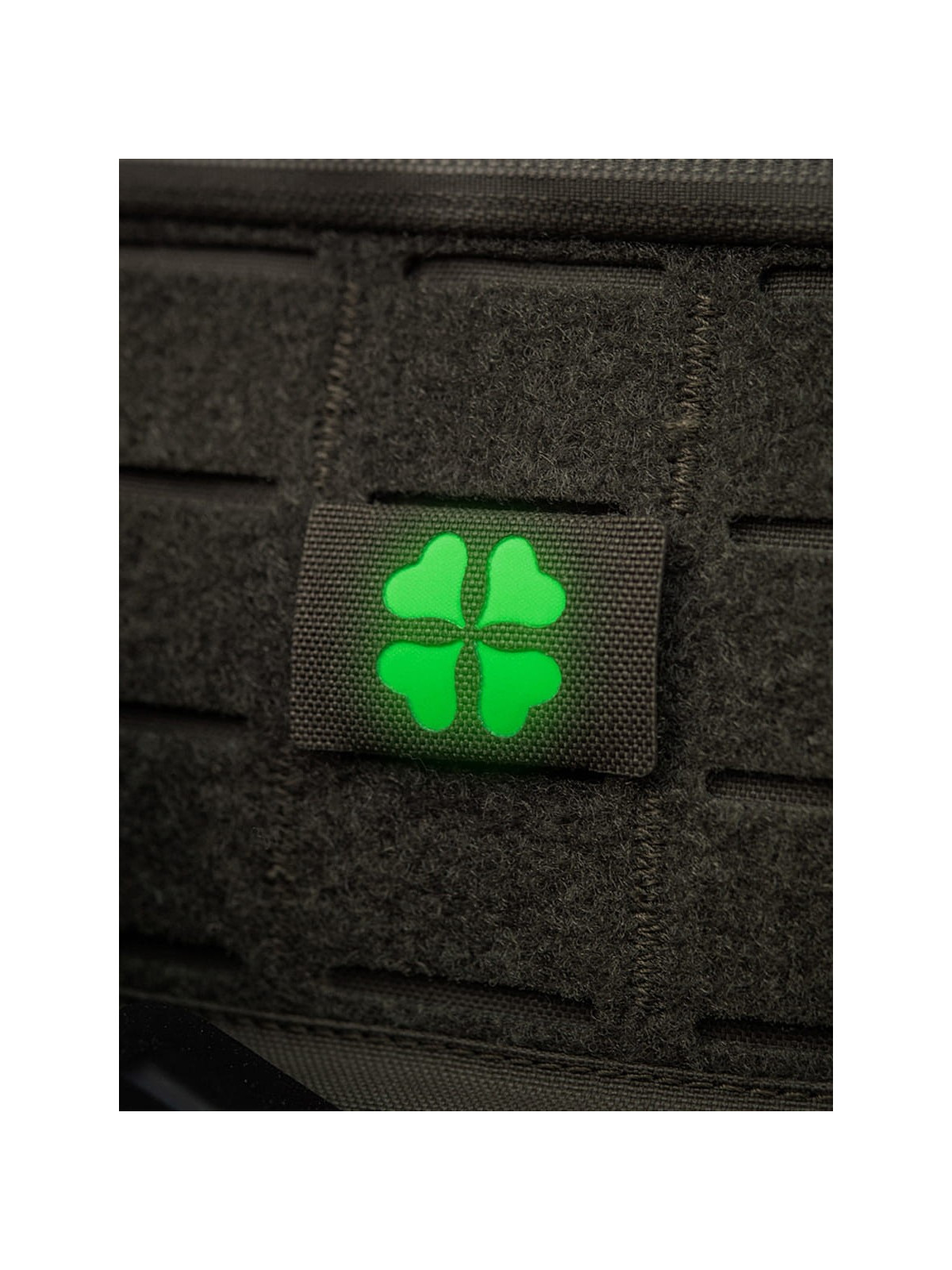 M-TAC Naszywka koniczyna czterolistna MOLLE cordura laser cut fluorescencyjna oliwkowa