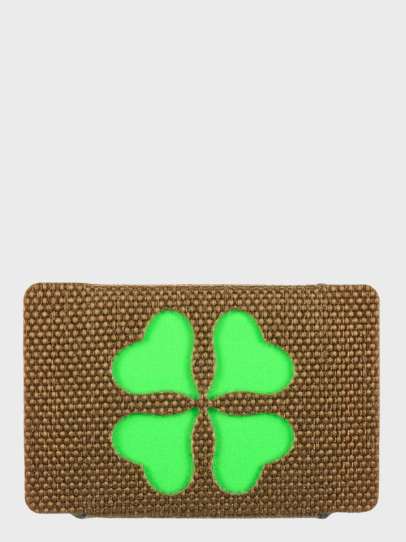 M-TAC Naszywka koniczyna czterolistna MOLLE cordura laser cut fluorescencyjna coyote