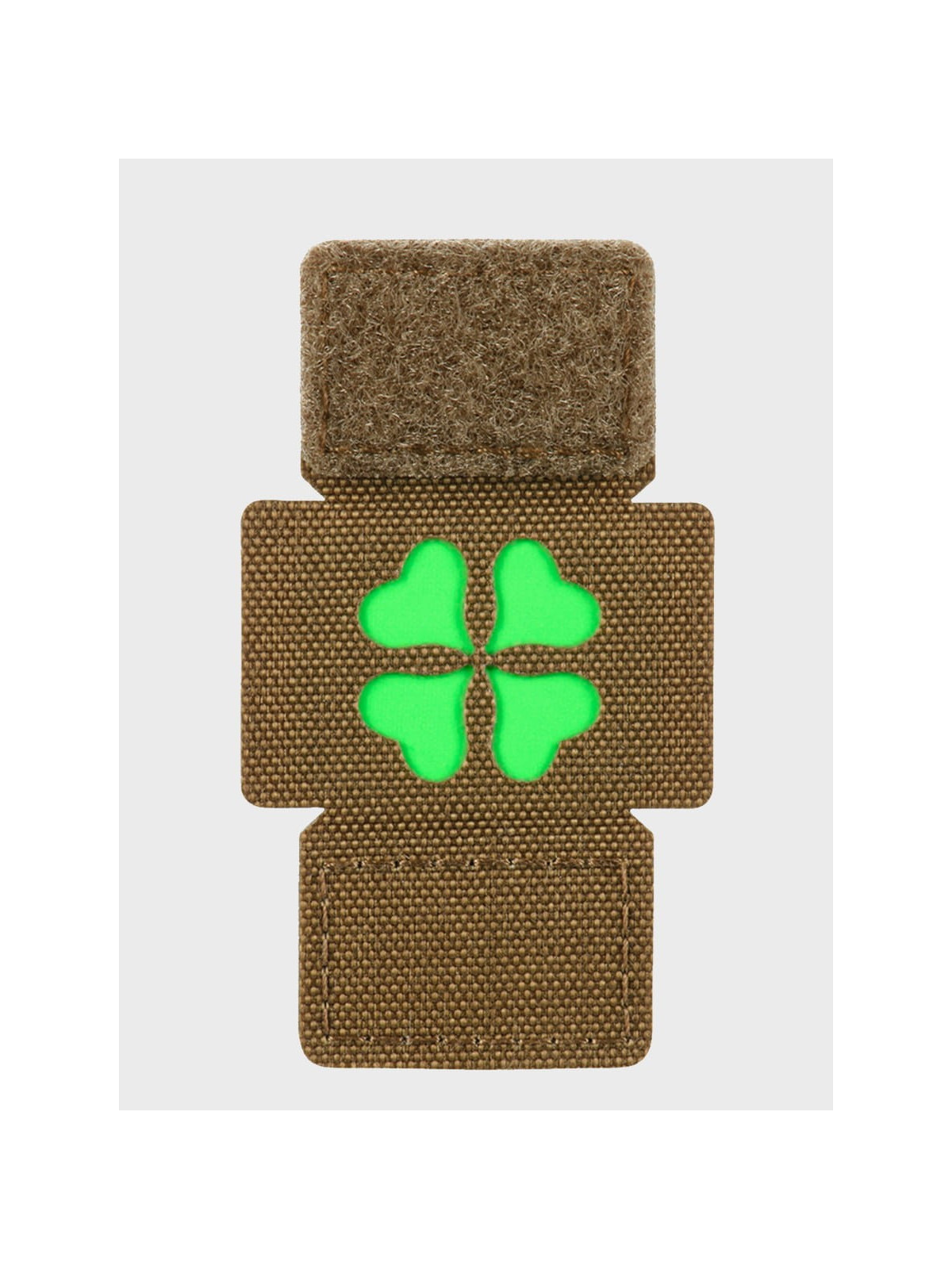 M-TAC Naszywka koniczyna czterolistna MOLLE cordura laser cut fluorescencyjna coyote