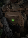 M-TAC Naszywka koniczyna czterolistna MOLLE cordura laser cut fluorescencyjna coyote