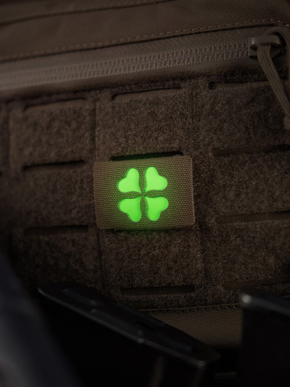 M-TAC Naszywka koniczyna czterolistna MOLLE cordura laser cut fluorescencyjna coyote