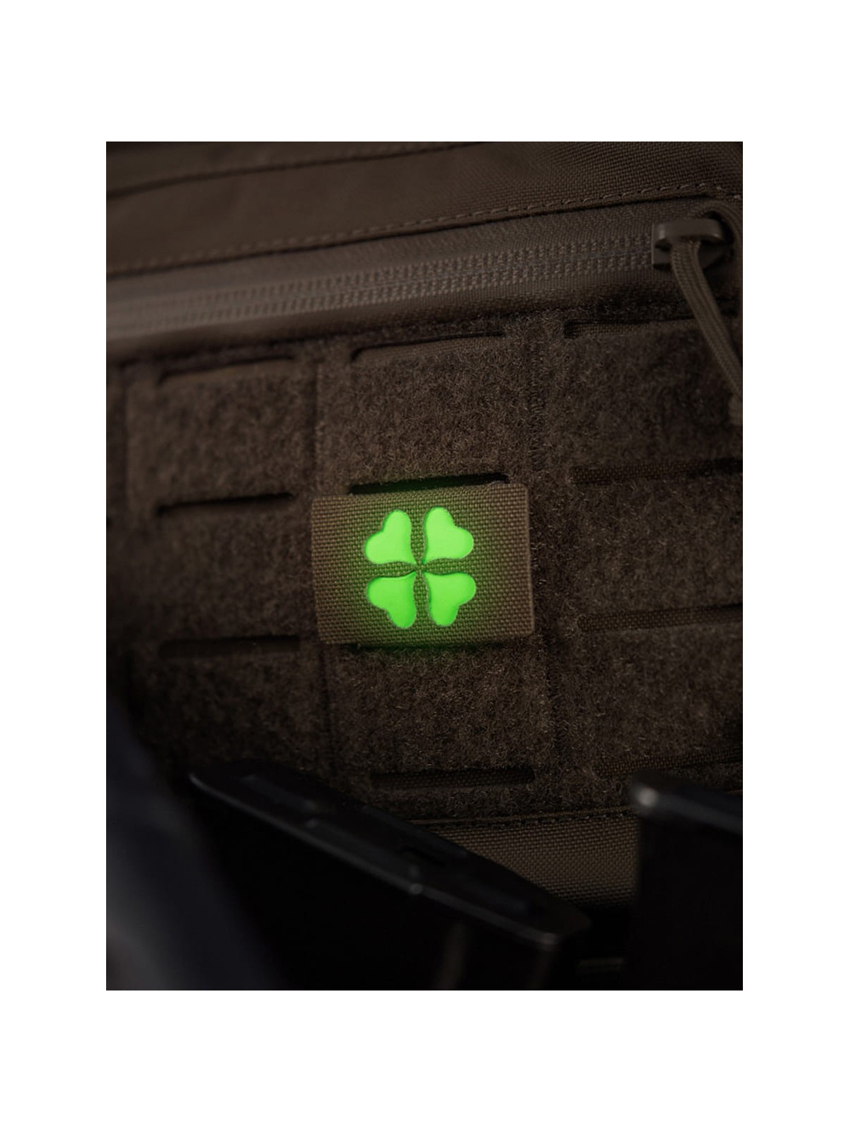 M-TAC Naszywka koniczyna czterolistna MOLLE cordura laser cut fluorescencyjna coyote