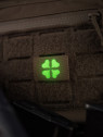 M-TAC Naszywka koniczyna czterolistna MOLLE cordura laser cut fluorescencyjna coyote