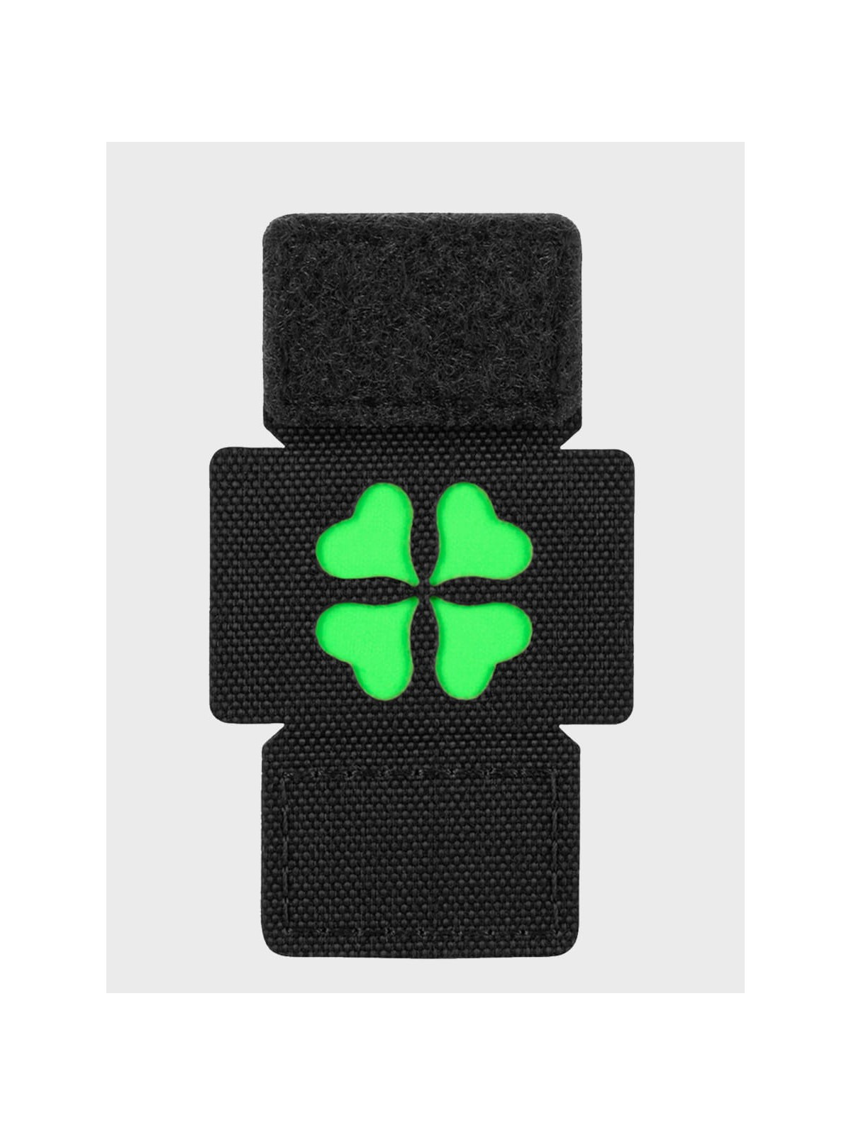 M-TAC Naszywka koniczyna czterolistna MOLLE cordura laser cut fluorescencyjna czarna