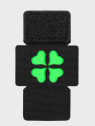M-TAC Naszywka koniczyna czterolistna MOLLE cordura laser cut fluorescencyjna czarna
