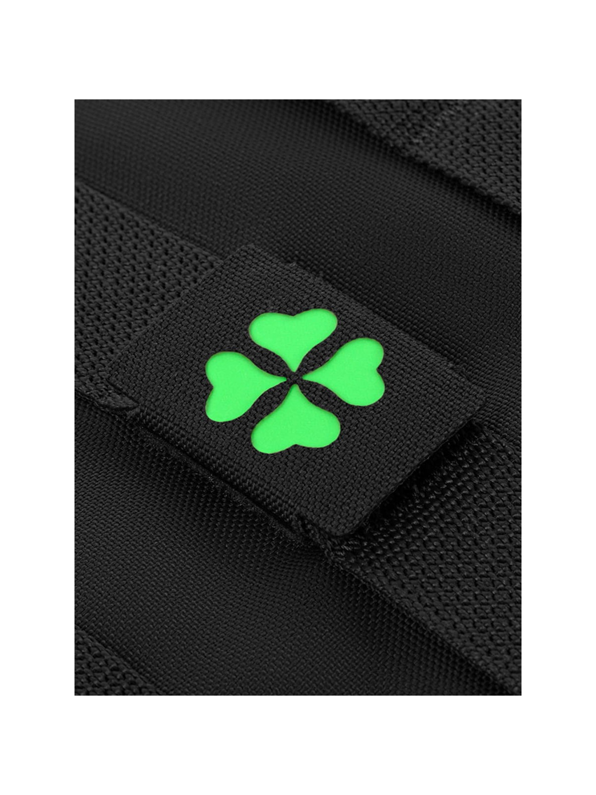 M-TAC Naszywka koniczyna czterolistna MOLLE cordura laser cut fluorescencyjna czarna