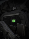 M-TAC Naszywka koniczyna czterolistna MOLLE cordura laser cut fluorescencyjna czarna