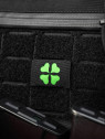 M-TAC Naszywka koniczyna czterolistna MOLLE cordura laser cut fluorescencyjna czarna