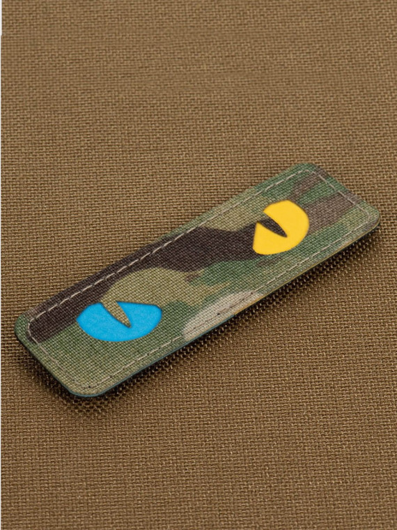 M-TAC Naszywka Kocie Oczy CAT EYES LASER Cut multicam-żółto-zielona fluorescencyjna