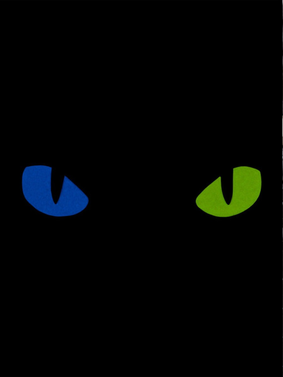 M-TAC Naszywka Kocie Oczy CAT EYES LASER Cut multicam-żółto-zielona fluorescencyjna