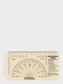 M-TAC Linijka Taktyczna Protractor NATO Chicken Ecopybook Tactical