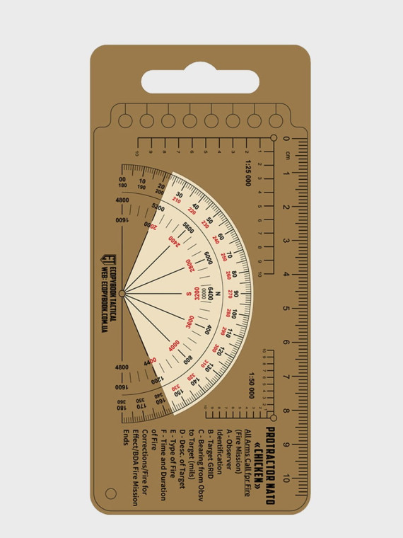 M-TAC Linijka Taktyczna Protractor NATO Chicken Ecopybook Tactical