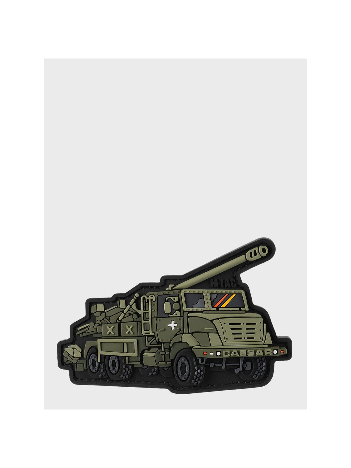 M-TAC Naszywka 3D Caesar Samobieżna haubicoarmata kal. 155 mm 6,4 x 10 cm PVC Oliwkowa