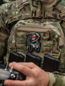 M-TAC Naszywka FPV Operator Śmierć PVC Czarno-Szara