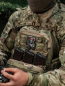 M-TAC Naszywka FPV Operator Śmierć PVC Czarno-Szara
