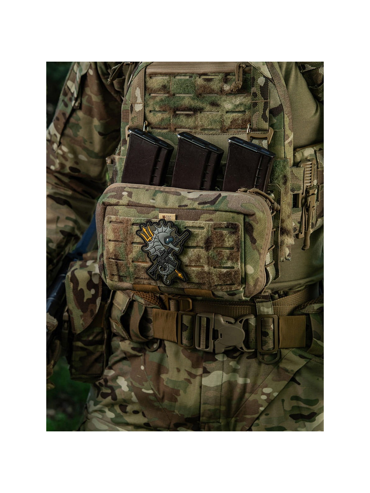 M-TAC Naszywka KONIK morski PVC Coyote