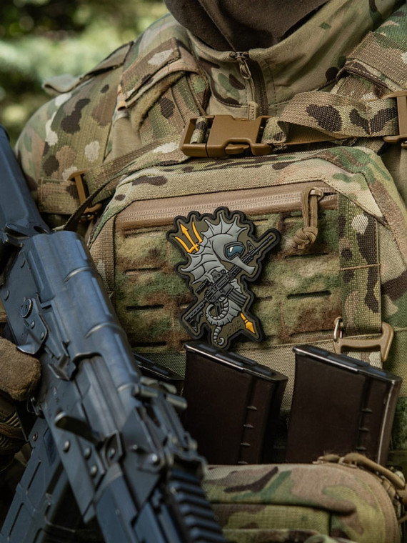 M-TAC Naszywka KONIK morski PVC Coyote