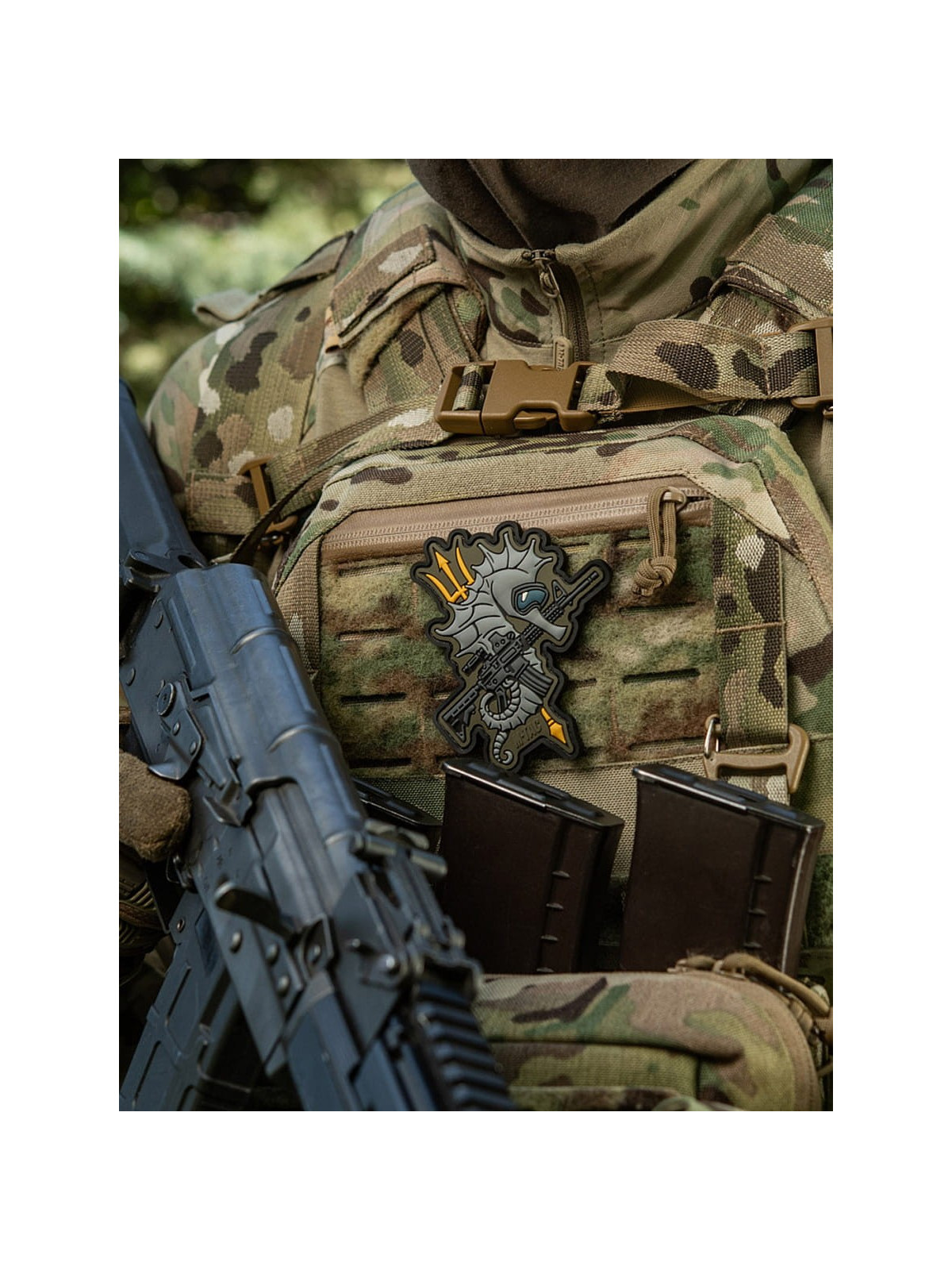 M-TAC Naszywka KONIK morski PVC Coyote