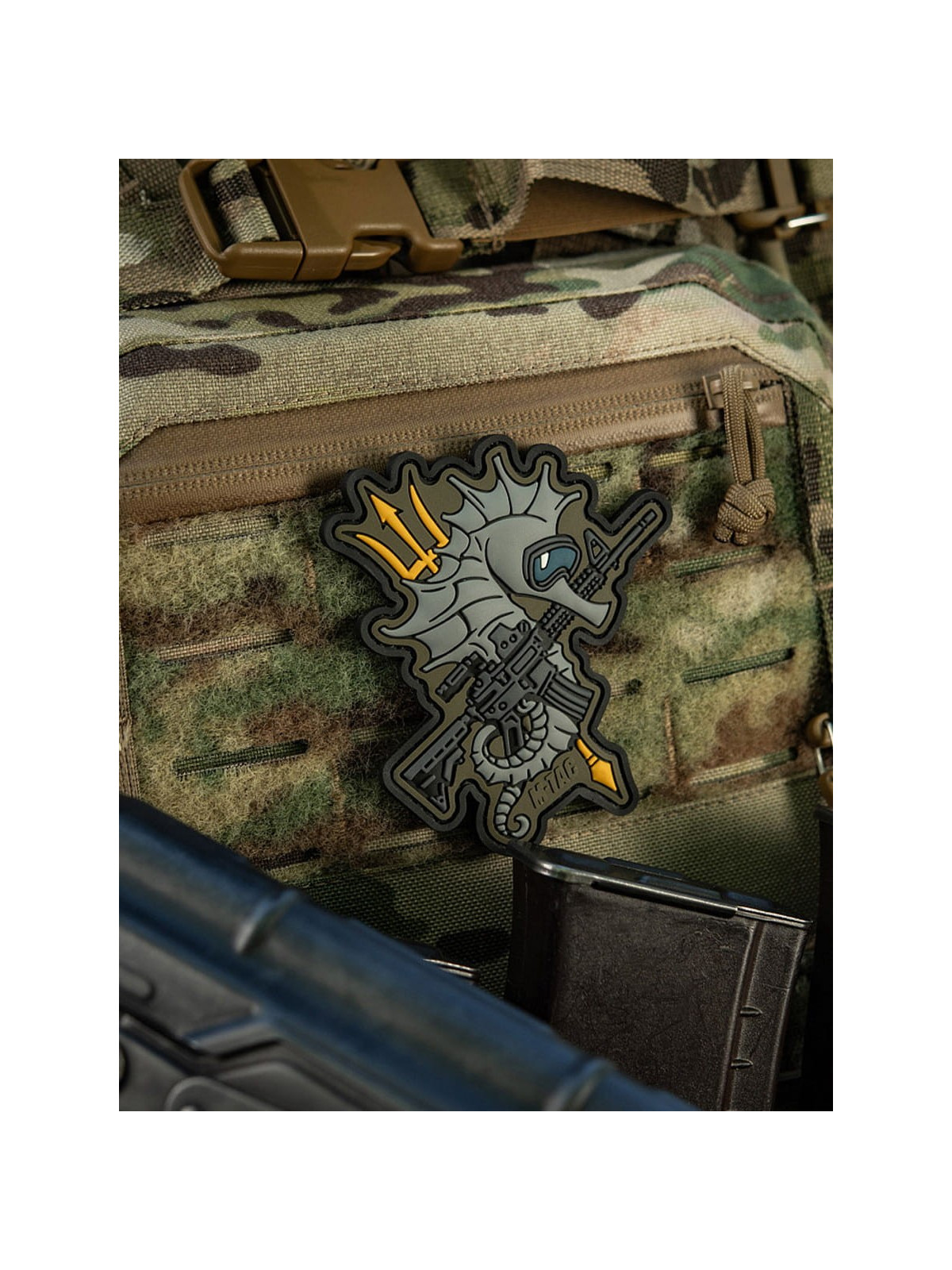 M-TAC Naszywka KONIK morski PVC Coyote