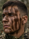KEMEX Farba maskująca twarz ciało kamuflaż Nato 30g brązowa