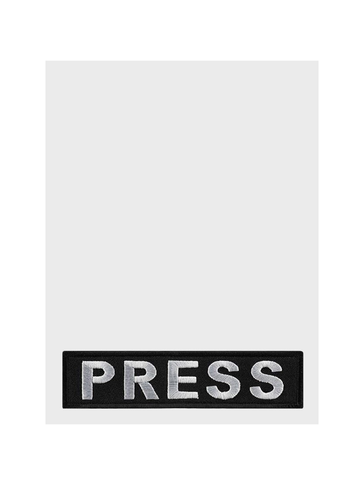 M-TAC Naszywka rzep Typ 2  PRESS 3 x 12,4 cm haftowana czarna