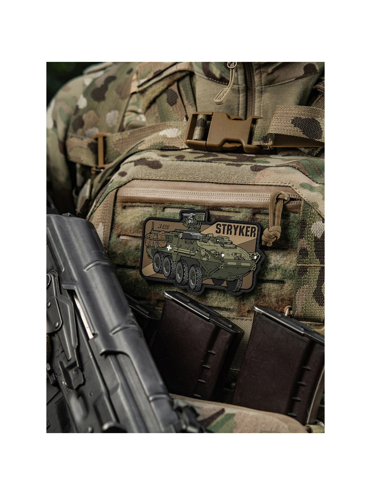 M-TAC Naszywka 3D M1126 Stryker 6,7 x 10,8 cm PVC oliwkowa