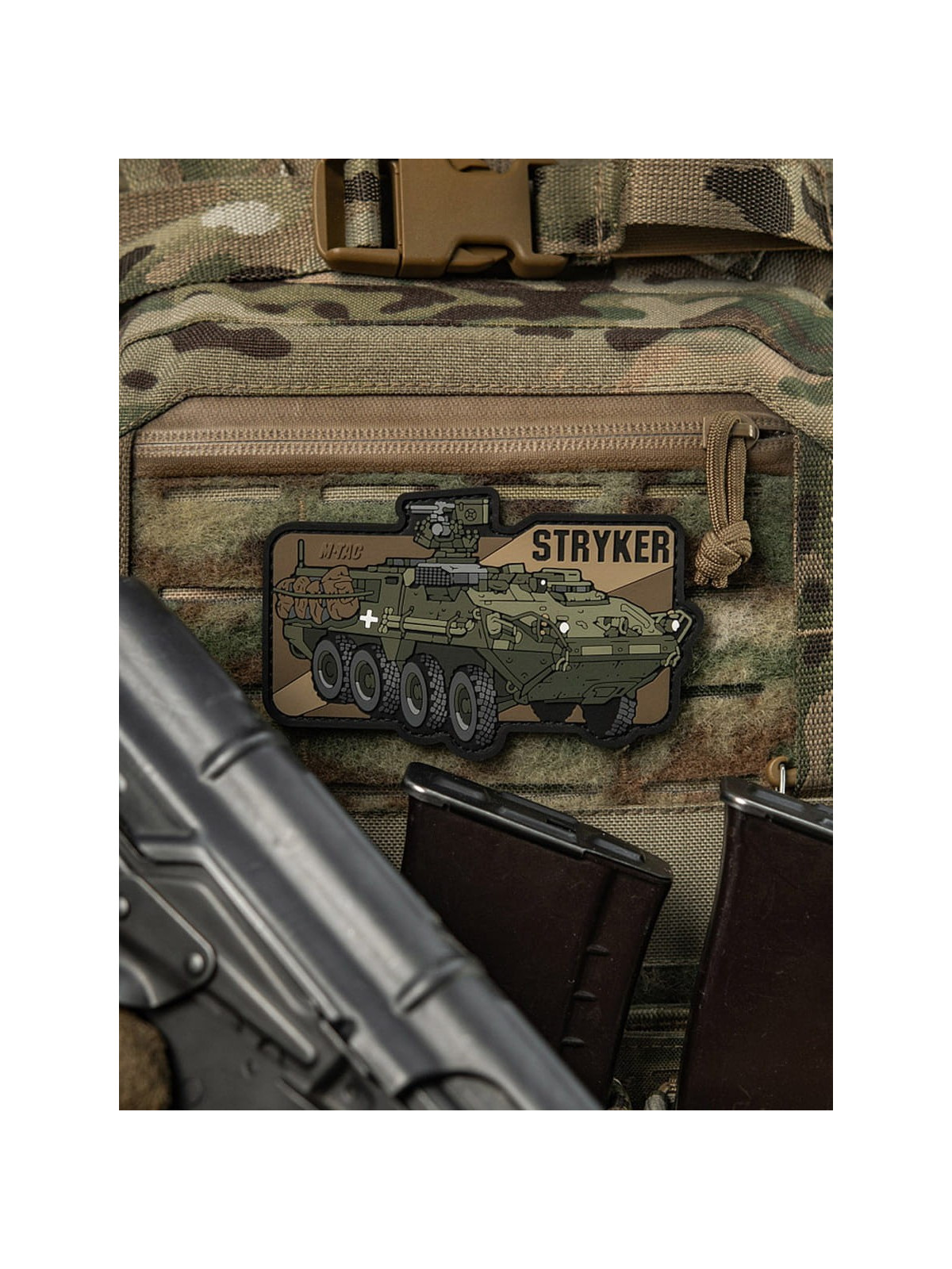 M-TAC Naszywka 3D M1126 Stryker 6,7 x 10,8 cm PVC oliwkowa